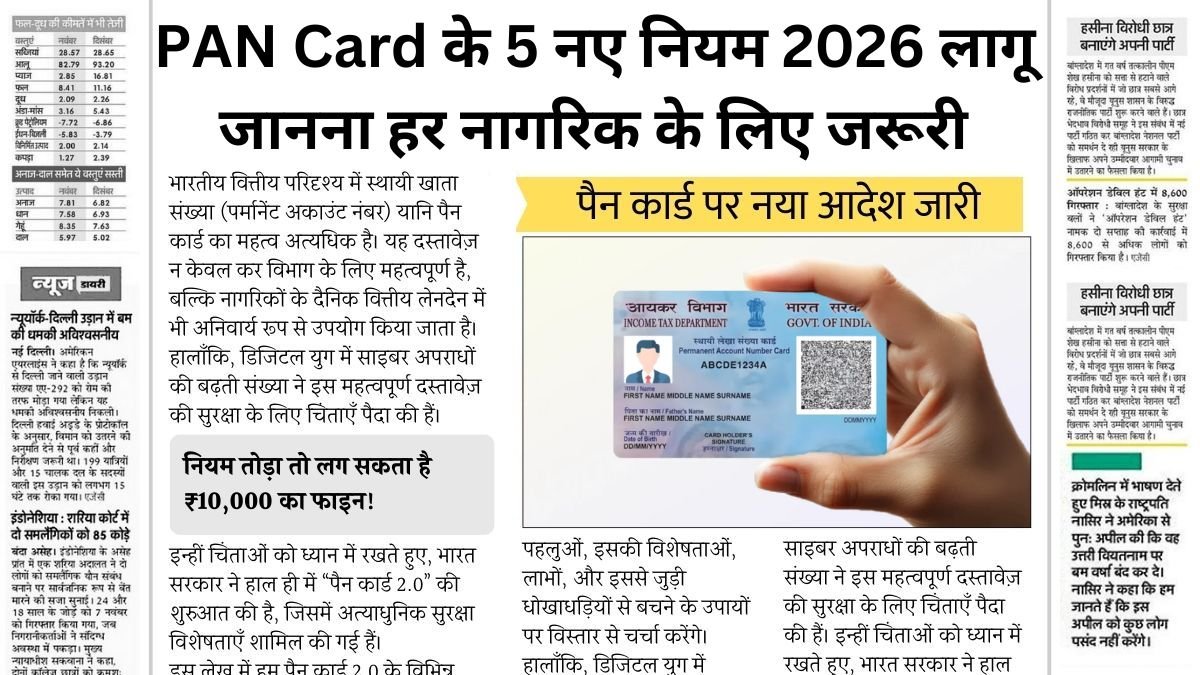 PAN Card New Rules 2026